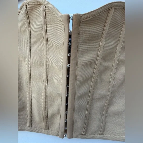 Pretty Lutle Thing STONE BANDAGE HOOK AND EYE STRUCTURED CORSET Size 8 - Picture 11 of 14